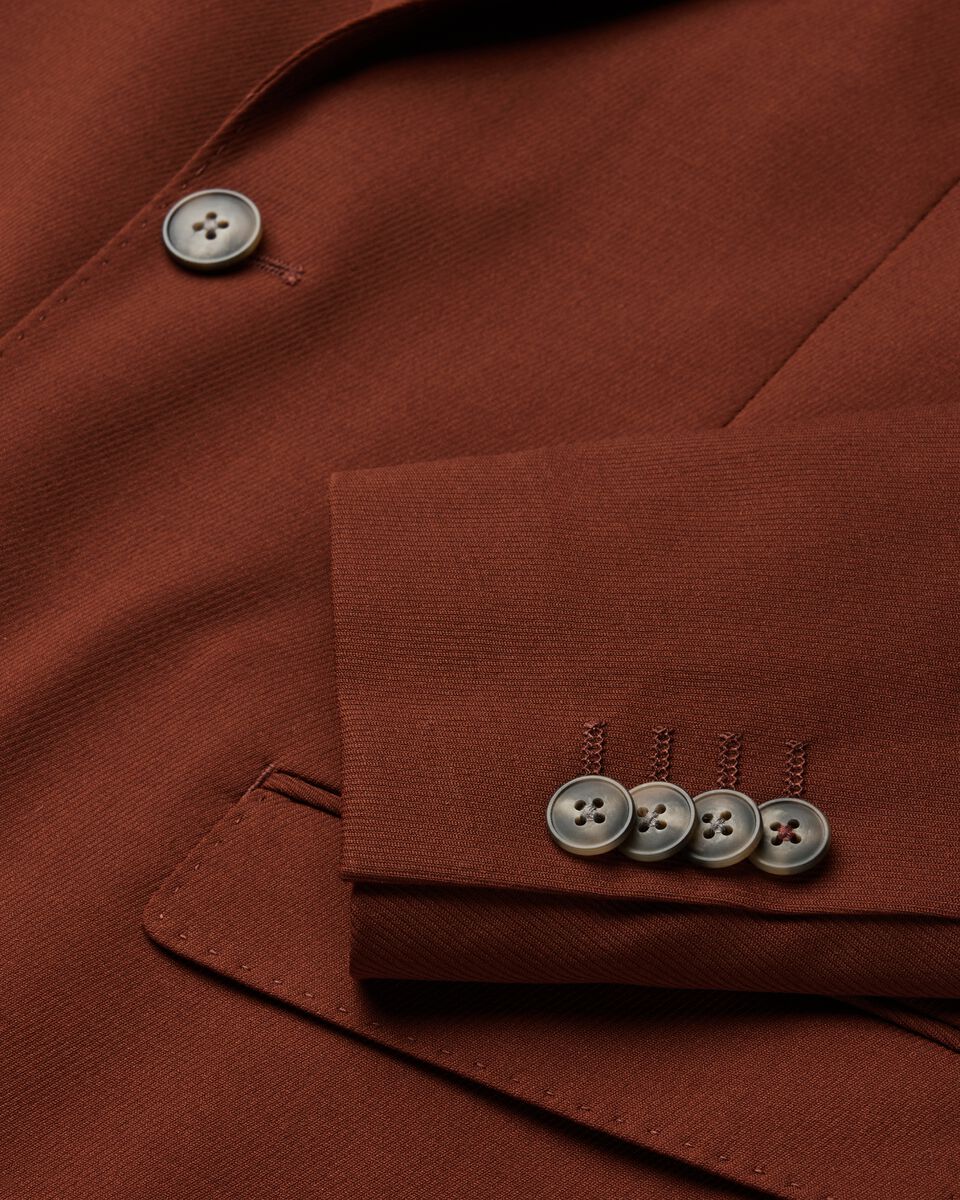 Wool Blend Soft Tailored Jacket, Terracotta, hi-res